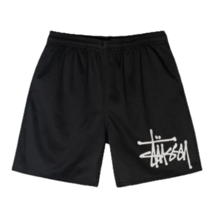 Big Basic Mesh Black Stussy Short Big Basic Mesh Black Stussy Short