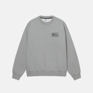 Stussy X Nike Fleece Crewneck – Grey